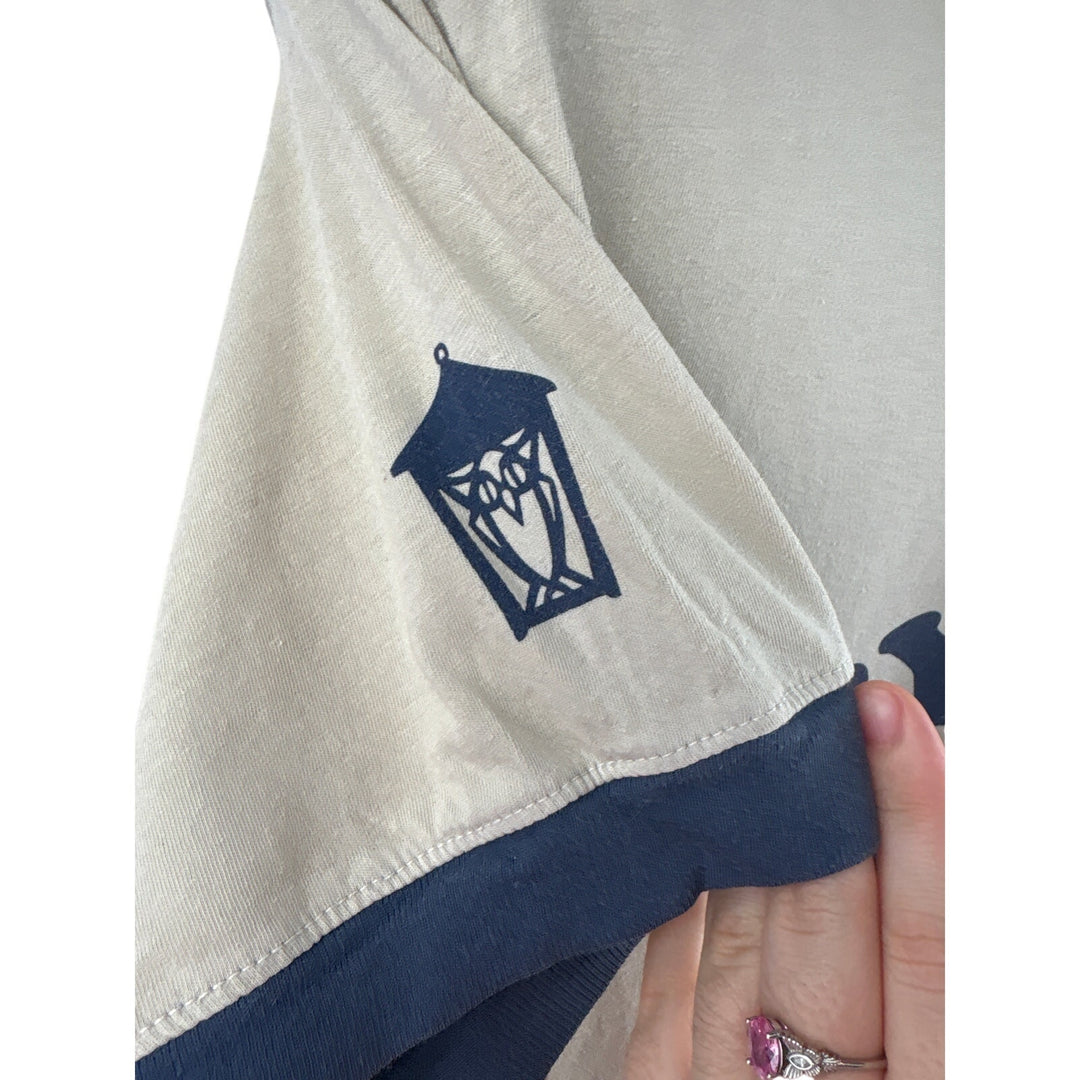 Women’s League College Outfitters Large Cream & Blue Bryan Mawr College T-Shirt