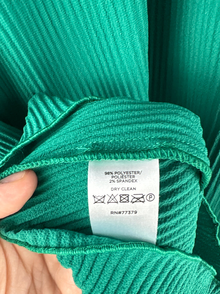 Women’s Ann Taylor XL Kelly Green Long Sleeve Blouse