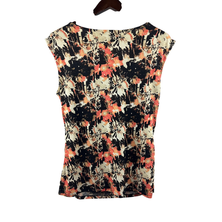 Women’s Style&amp;Co Medium Multicolored Patterned Cowelneck Blouse