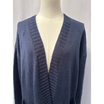 Women’s It’s Our Time Navy Blue Open front Cardigan Sz L