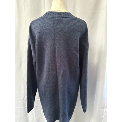 Women’s It’s Our Time Navy Blue Open front Cardigan Sz L