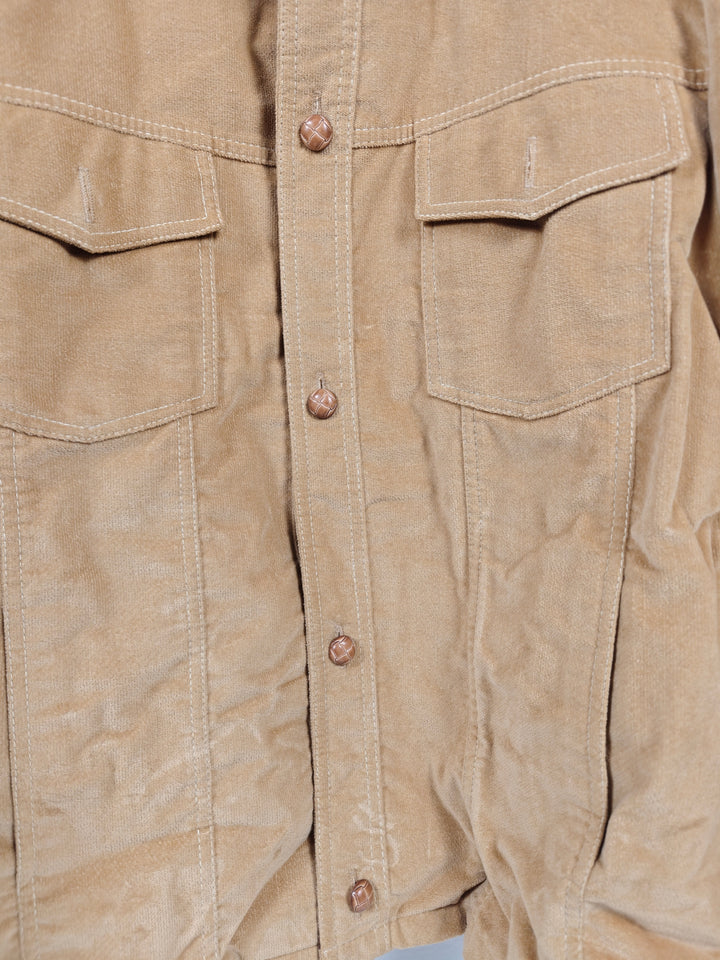 Mens Brad Whitney Western Jacket Tan Suede Feel Size Unknown