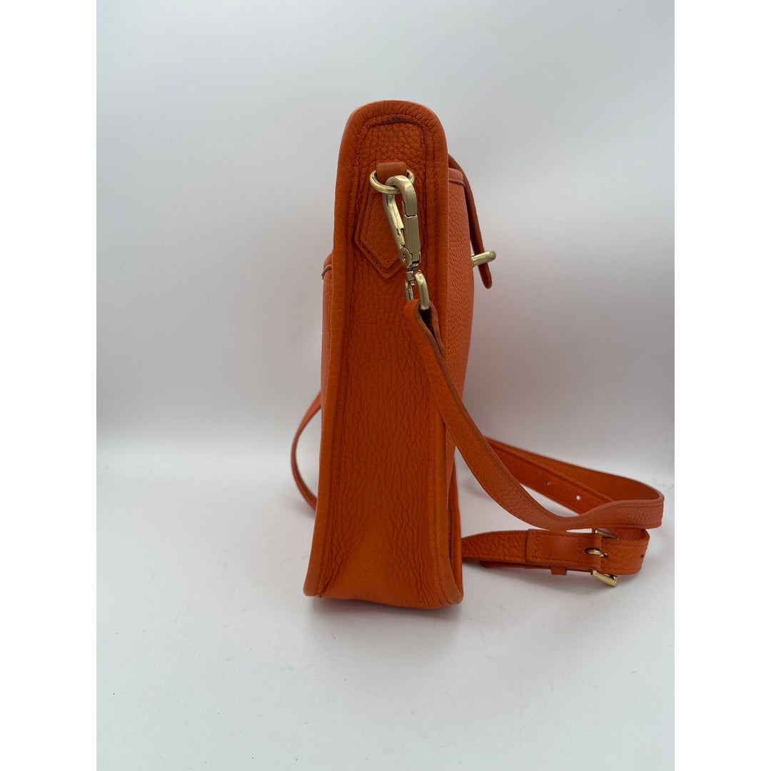 Women’s Gigi New York Orange Leather Crossbody Purse