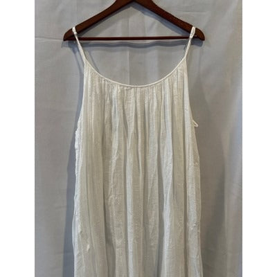 Debbie Katz White Sparkly Flowy Sundress XL