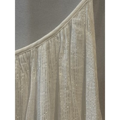 Debbie Katz White Sparkly Flowy Sundress XL