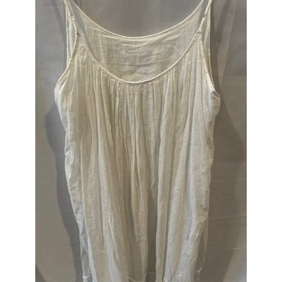 Debbie Katz White Sparkly Flowy Sundress XL