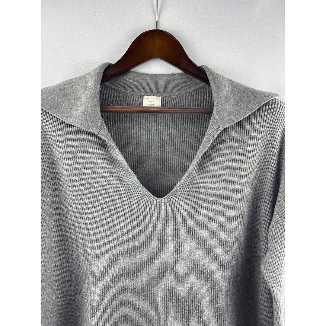 Women’s A New Day XL Late Gray V-Neck Sweater