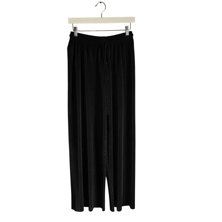 Express Tricot Minimalist Black Trouser Pleated Pull on Pants sz Medium Neutral