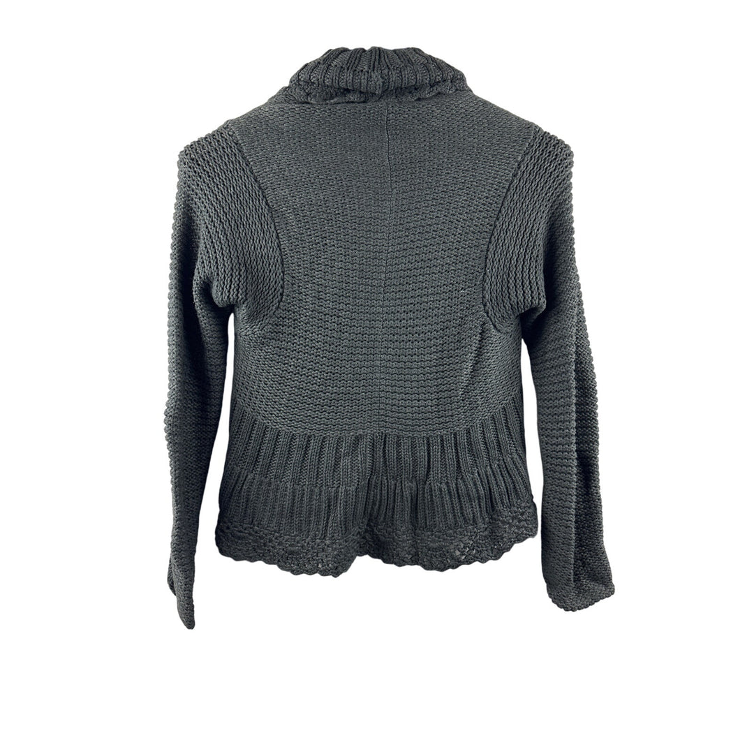 Women’s Motto XS Dark Grey Knit Cropped Cardigan