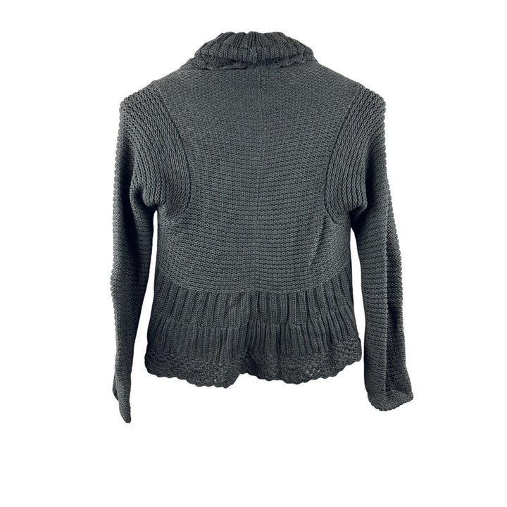 Women’s Motto XS Dark Grey Knit Cropped Cardigan
