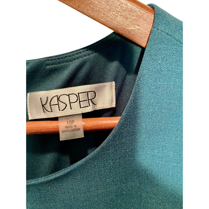Kasper Green Women's Sheath Dress Size 10P