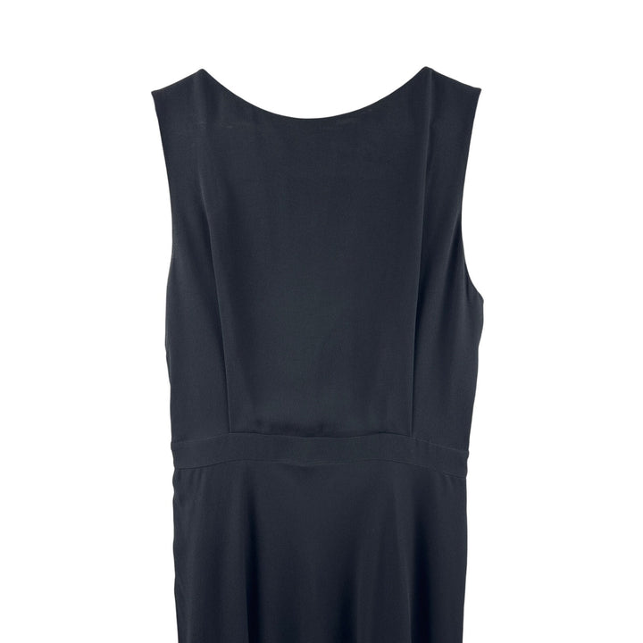 Women’s Massimo Dutti Size 6 High Neckline Black Evening Dress