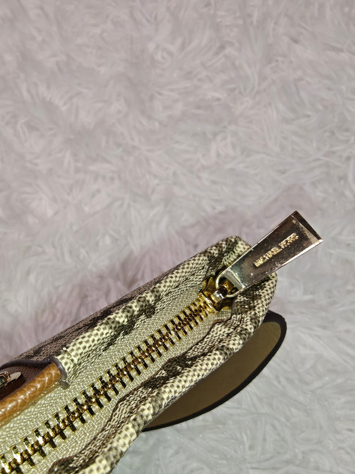 Womens Michael Kors Adjustable Belt Bag Beige Brown One Size