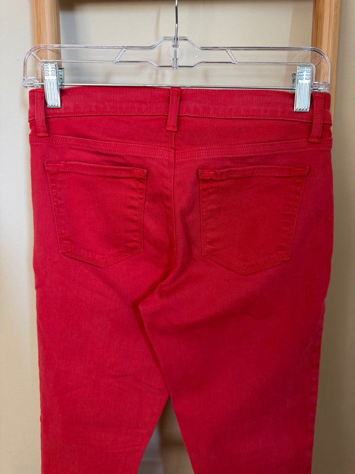 J Brand Red Skinny Jeans Size 26