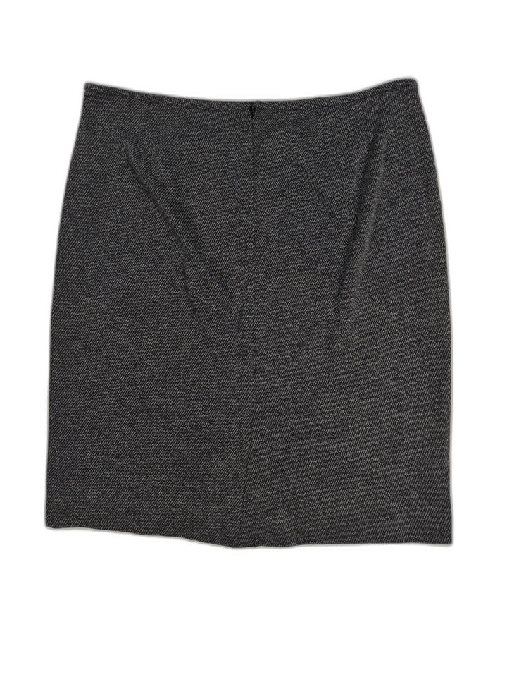 Womens Calvin Klein Pencil Skirt Black Gray Size 14