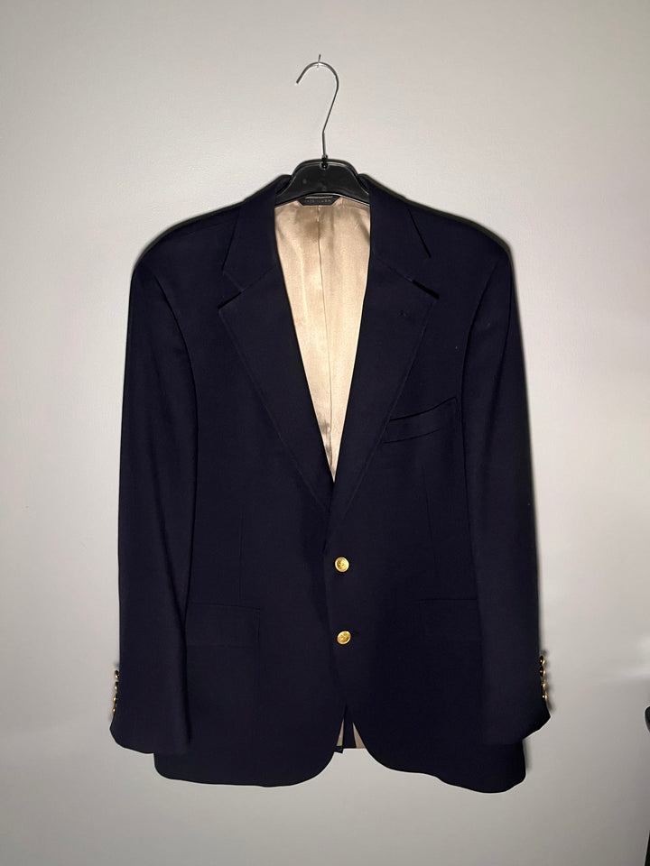 Vintage Men's Dark Blue Suit Jacket Size XL Donald Brooks