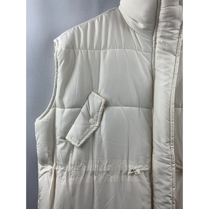 Women's Altar’d State White Puffer Vest Size L