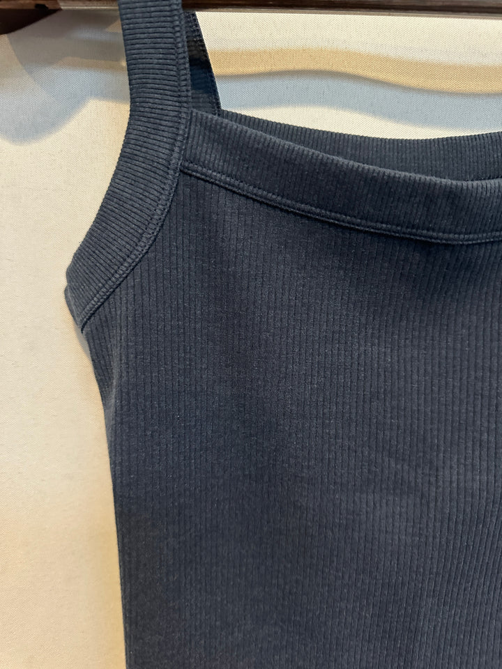 Women’s American Eagle Dark Blue Ribbed Tank Top Size M