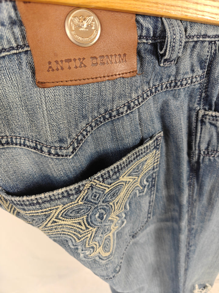 Men’s Antik Denim Jeans Blue Size 38