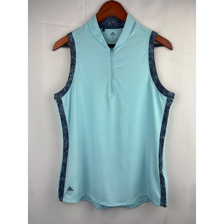 Women’s Adidas Size Medium Blue Golf Polo Tank