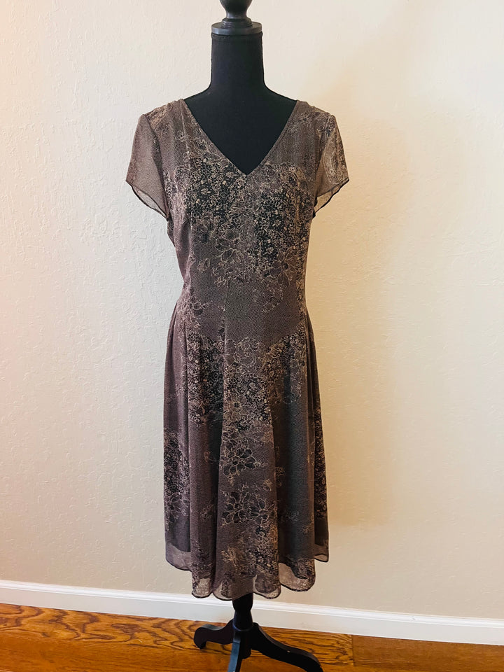 Coldwater Creek Women’s Flowy Dress Relaxed Fit Boho Casual Midi Dress