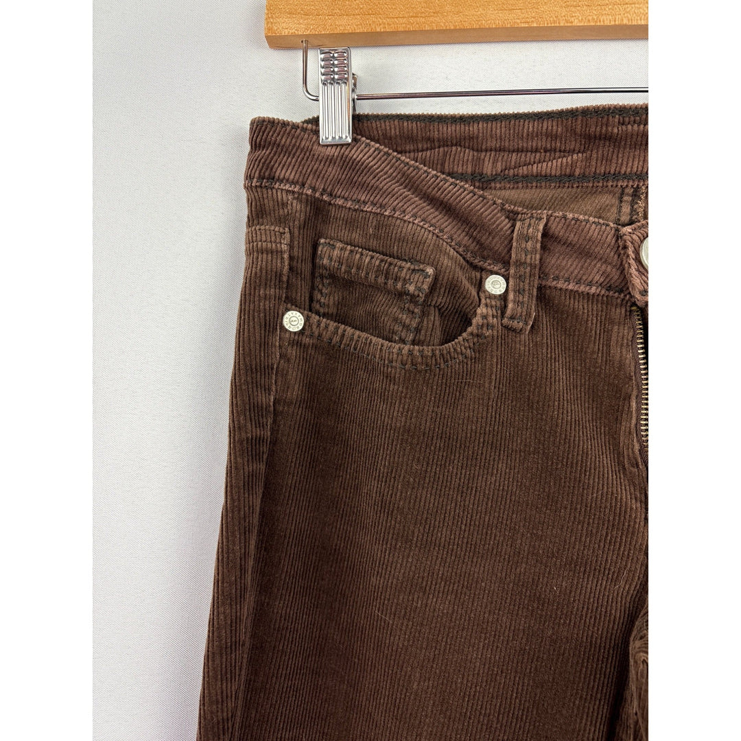 Women’s BCBG Maxarzria Jean Size 28 Brown Corduroy Boot Leg Pants