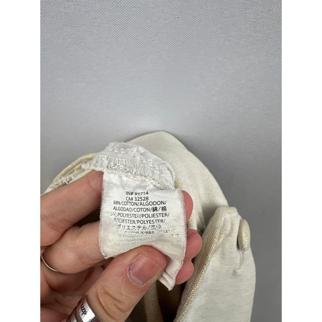 Women’s Armani Exchange Size 14 Cream Capris
