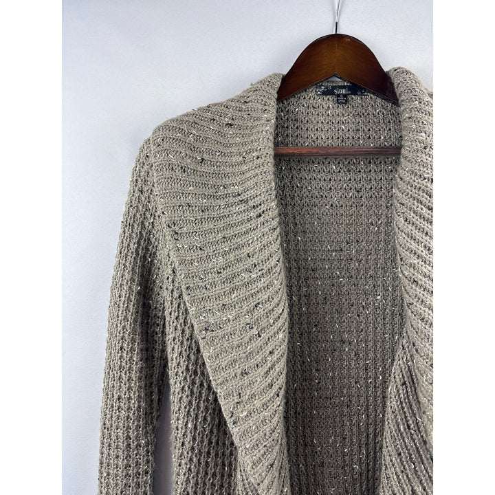 Women’s Sioni Small Dark Tan Knit Cardigan