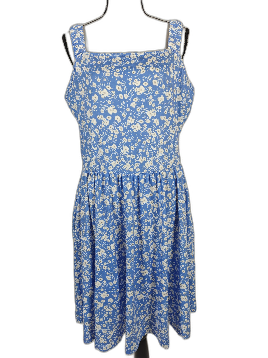 Womens Huhot Floral Sundress Blue White Size XL