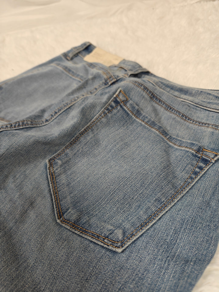 Ann Taylor LOFT Womens Curvy Skinny Jeans Light Wash Size 31 12 NWT