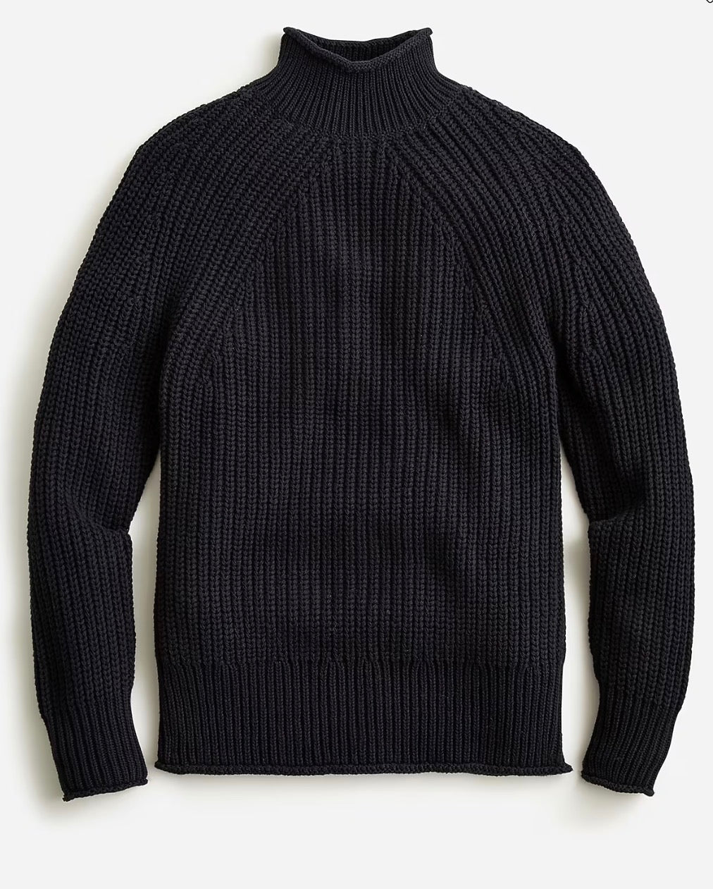 Women’s J.Crew Charcoal Black Roll neck Sweater XS