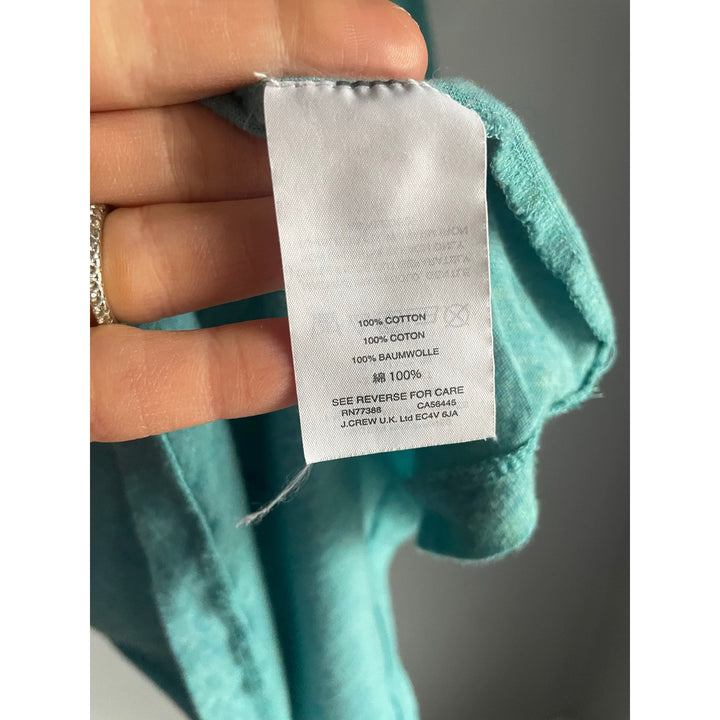 J.Crew Teal Long sleeve turtleneck size XS 100% cotton Minimalist Basic Layer