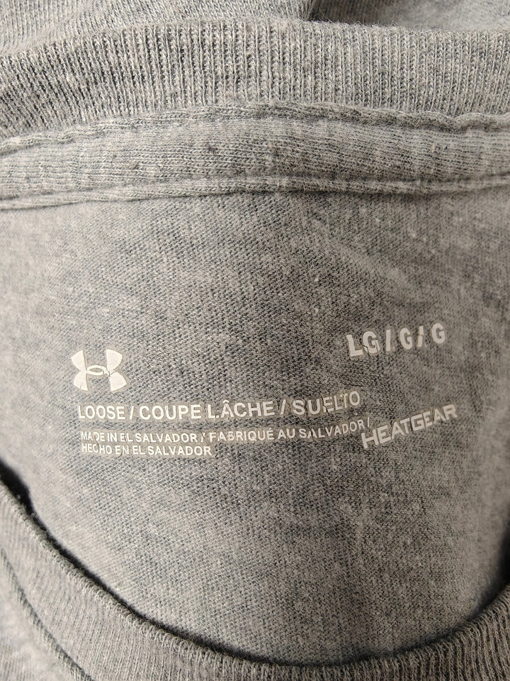 Mens Under Armour Boston Massachusetts Graphic T-Shirt Gray Size L