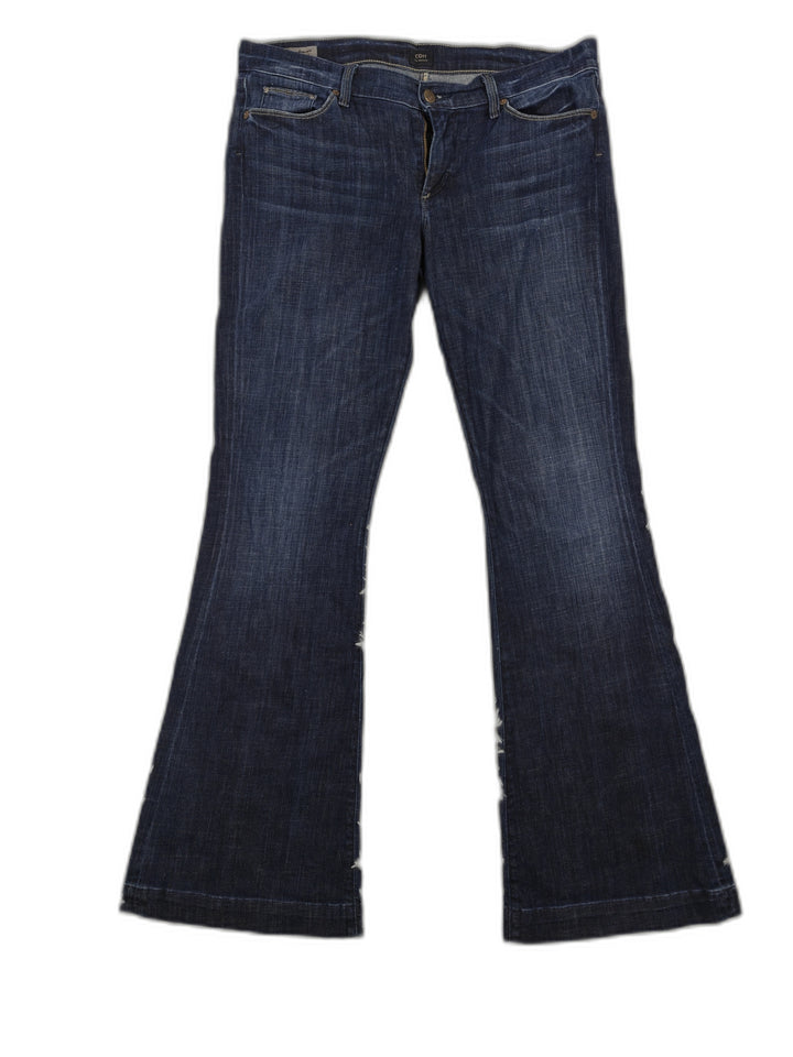 Womens Citizens Of Humanity Bootcut Jeans Dark Blue Denim Size 32