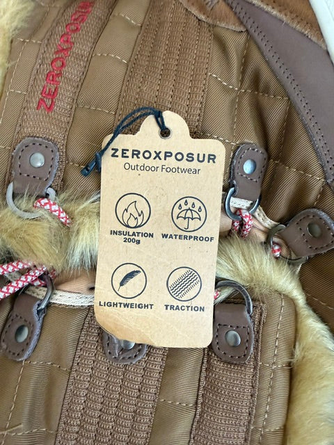 ZeroXposur Montana Short Waterproof Boots Toffee Leather Sz10