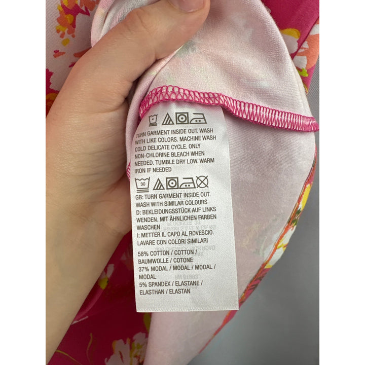 Women’s Isaac Mizrahi Live! Pink Floral Patterned Tank