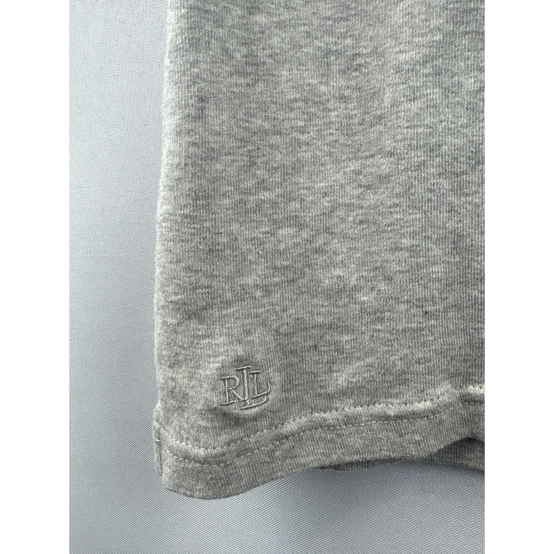 Women’s Green Label Ralph Lauren Large Grey Scoop Neck Short Sleeve
