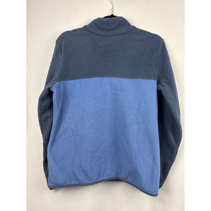 Columbia Mens Fleece Pullover Jacket L Blue & Black
