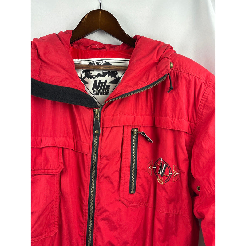 Men’s Nils Skiwear Medium Bright Red Winter Ski Coat