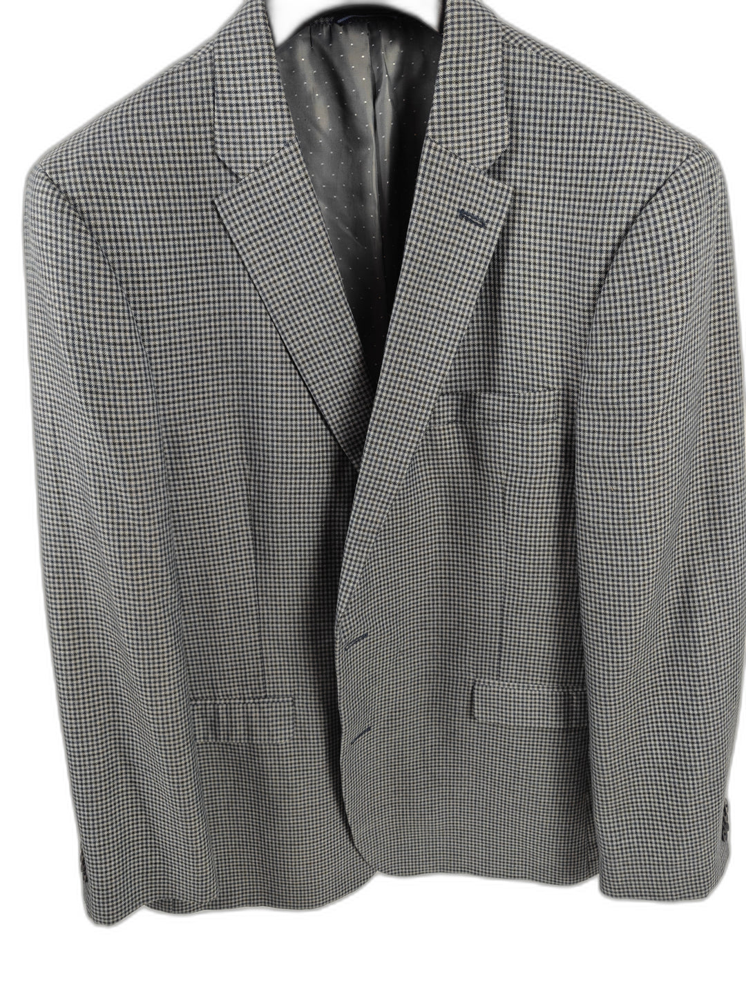 Men’s Tommy Hilfiger Blazer Gray Check Size 46 Large