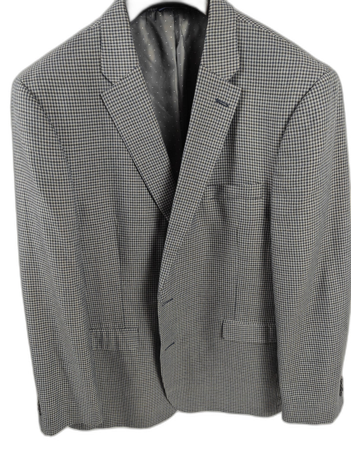 Men’s Tommy Hilfiger Blazer Gray Check Size 46 Large