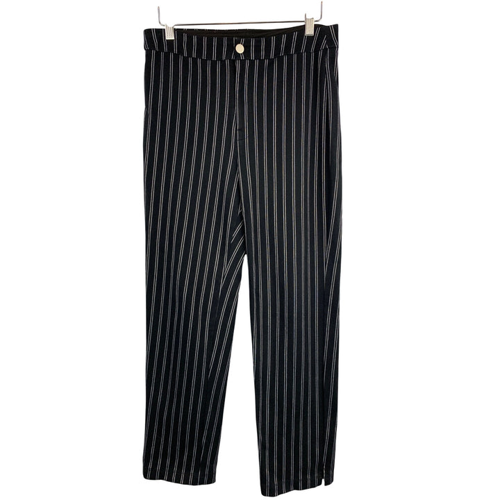 Lysse Womens Striped Black & White Cotton Blend Pants Size M