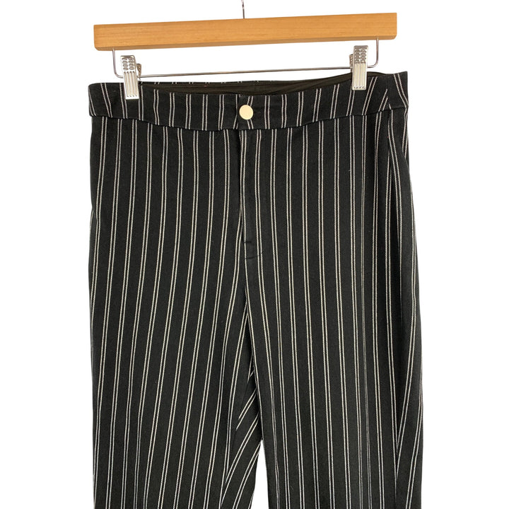 Lysse Womens Striped Black & White Cotton Blend Pants Size M