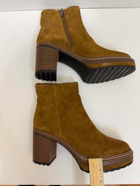 Steve Madden Shaniya Suede Platform Booties Brown NWT Sz10