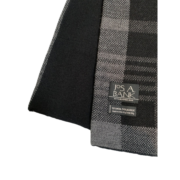 Women’s Jos. A. Bank Black & Gray Pattern Scarf