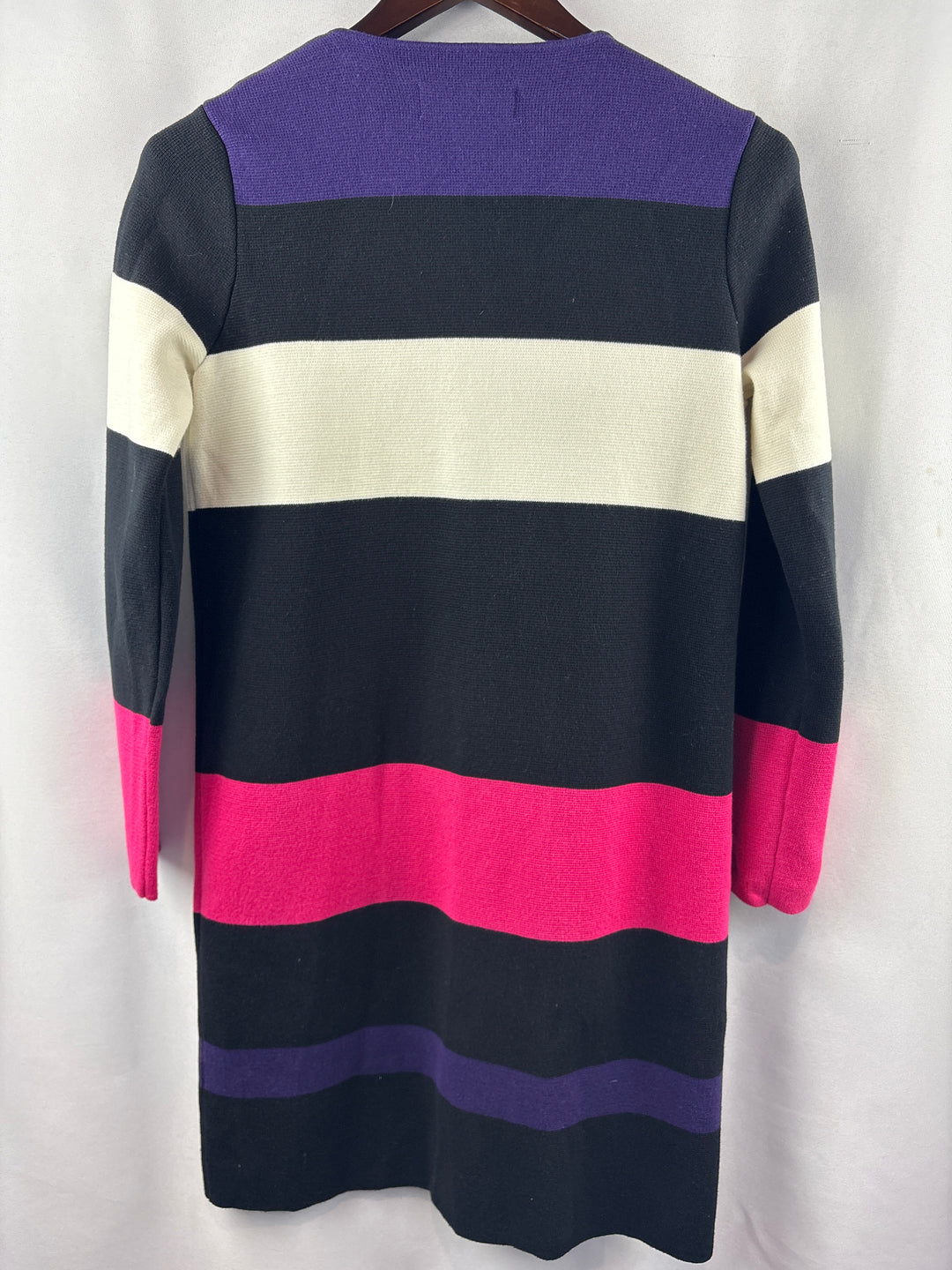 Women’s Calvin Klein XS Black Striped Zip Sweater