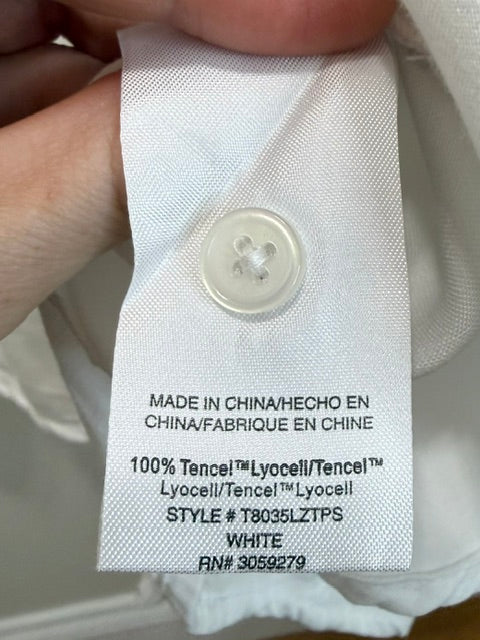 Mia &amp; Tess White Button‑Down Shirt Size XL NWT