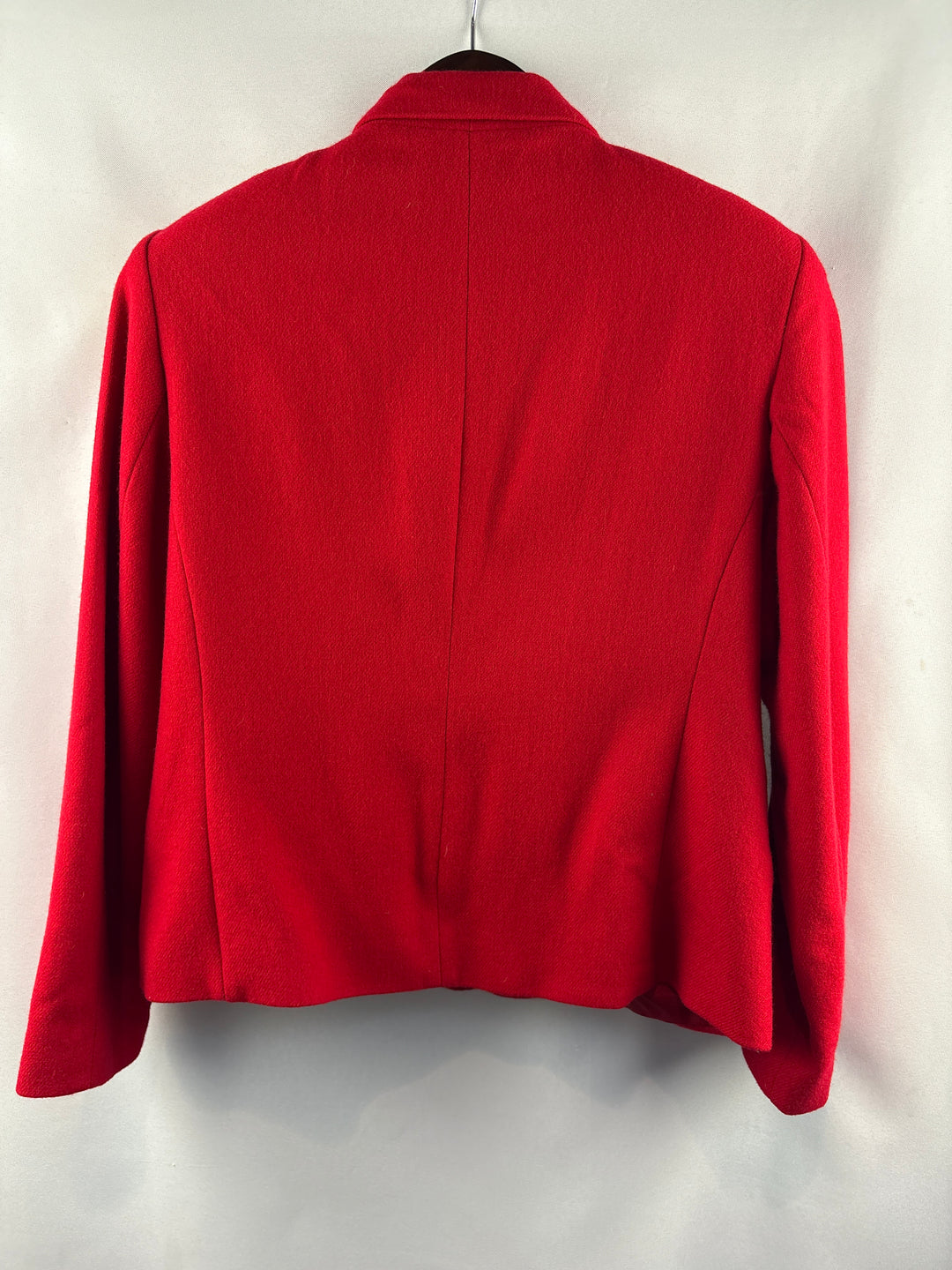 Women’s Stephanie Andrews Size 6 Bright Red Zip Blazer