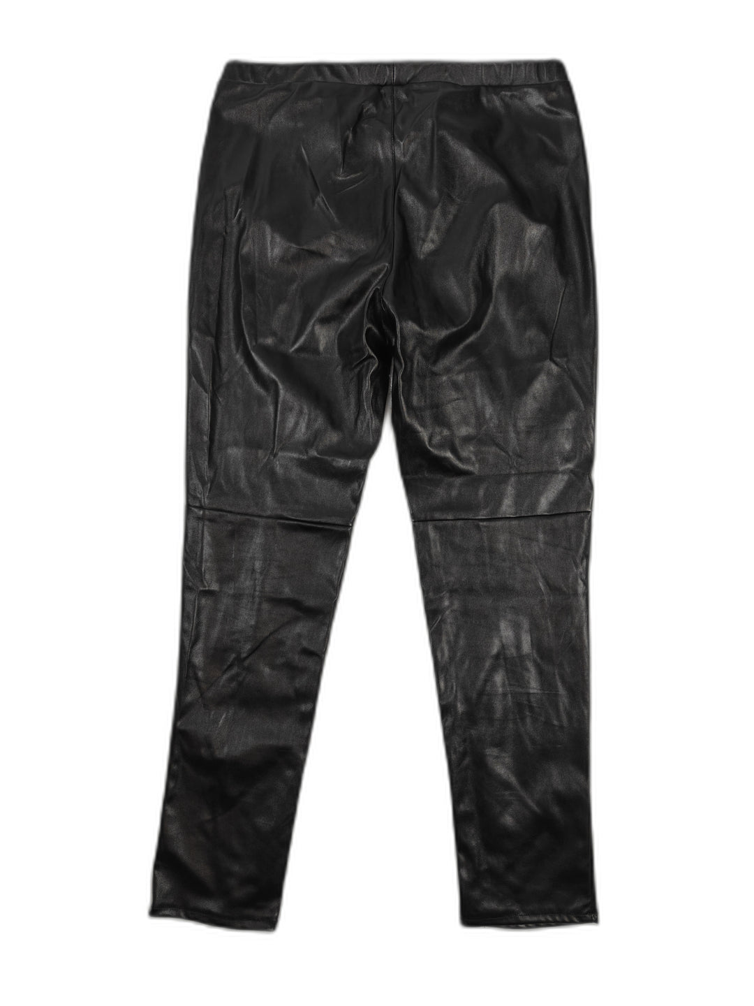 Womens Michael Kors Faux Leather Pants Black Size 14