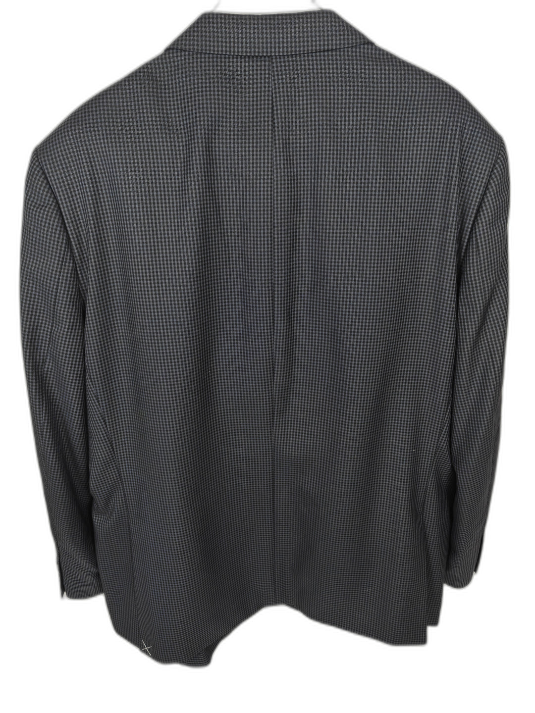 Steve Harvey Collection Sartorial Men's 48R Blue Gray Check Suit 2-Piece Set Jacket & Pants